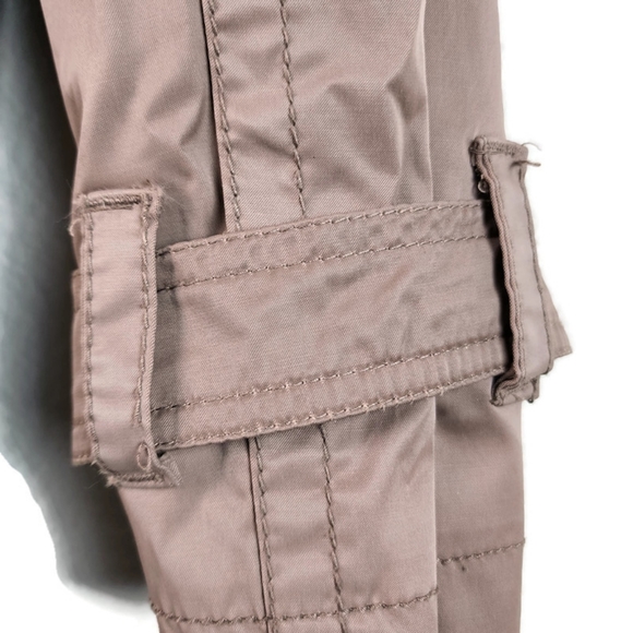 Merona Med Light Brown Classic Button Up Trench Coat Double Breasted Jacket - Picture 6 of 6